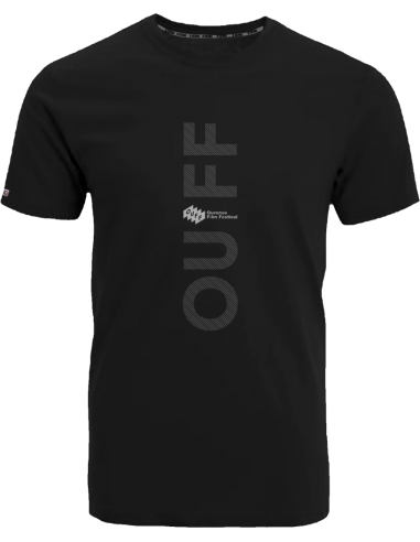 Camiseta oficial OUFF · Logo en blanco