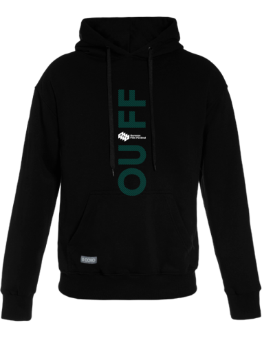Sudadera oficial OUFF· Logo en verde y blanco