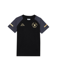 Camiseta negra KAPPA NEGRA LOGO SCARIF UNISEX