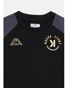 Camiseta negra KAPPA NEGRA LOGO SCARIF UNISEX 2