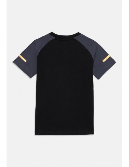 Camiseta negra KAPPA NEGRA LOGO SCARIF UNISEX