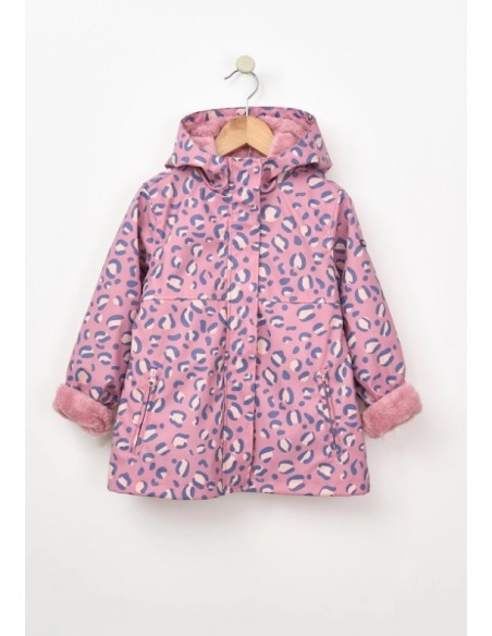 CHUBASQUERO ESTAMPADO CON FORRO NIÑA BATELA