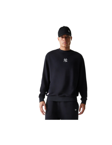 Sudadera negra cuello NEW ERA negra Crewneck Oversized New York Yankees MLB League Essential Midi