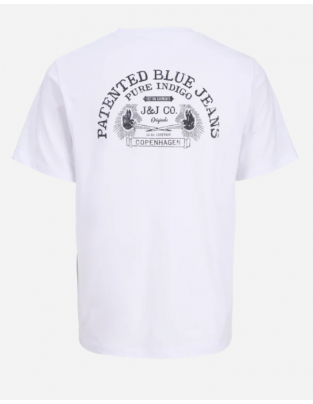 Camiseta JACK & JONES JORRETRO TEE SS CREW NECK SMU 12288009 Blanco Blanco