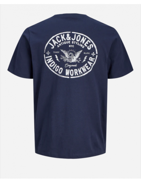 Camiseta JACK & JONES JORRETRO TEE SS CREW NECK SMU 12288009 Marino Marino