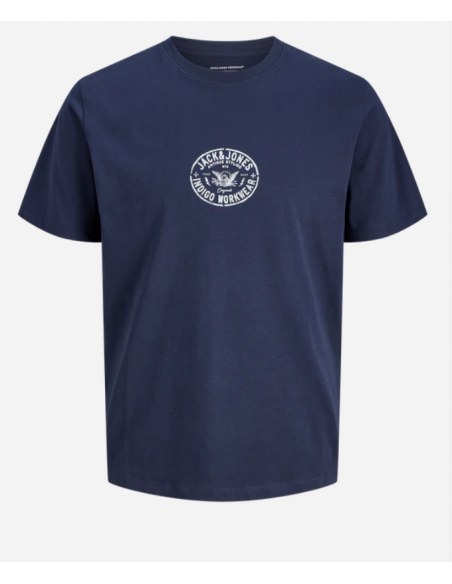 Camiseta JACK & JONES JORRETRO TEE SS CREW NECK SMU 12288009 Marino Marino