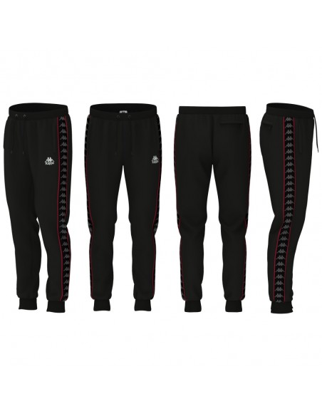Pantalón chandal negro KAPPA negro BANDA ALANZ 4