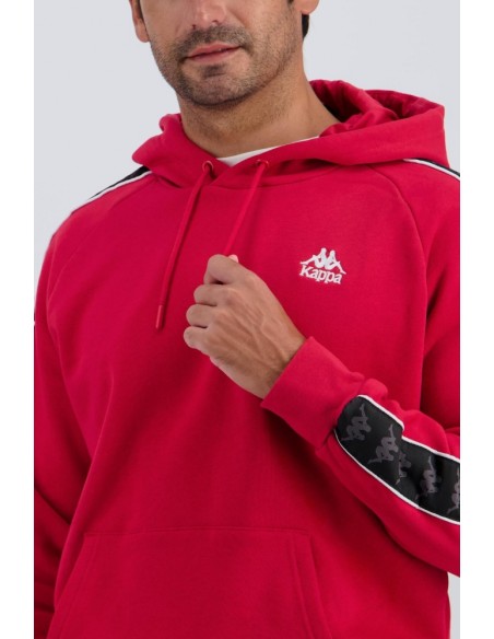 SUDADERA roja KAPPA roja BANDA MADISON  2 HOMBRE
