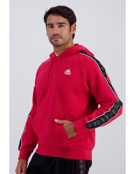 SUDADERA roja KAPPA roja BANDA MADISON  2 HOMBRE