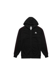CHAQUETA CHANDAL negra KAPPA negra BANDA ZAMIN 4