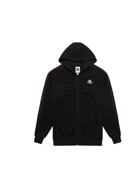 CHAQUETA CHANDAL negra KAPPA negra BANDA ZAMIN 4