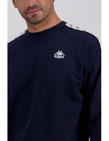 SUDADERA azul KAPPA azul  CUELLOS REDONDO BANDA...