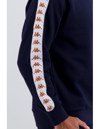 SUDADERA azul KAPPA azul  CUELLOS REDONDO BANDA...