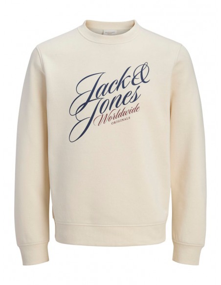 Sudadera JACK & JONES JORINWOOD SWEAT CREW NECK FST 12286583 Beige Beige