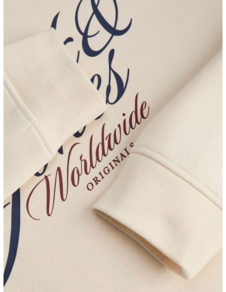 Sudadera JACK & JONES JORINWOOD SWEAT CREW NECK FST 12286583 Beige Beige