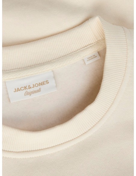 Sudadera JACK & JONES JORINWOOD SWEAT CREW NECK FST 12286583 Beige Beige