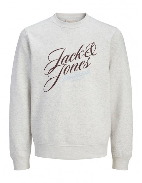 Sudadera JACK & JONES JORINWOOD SWEAT CREW NECK FST 12286583 Blanco Blanco