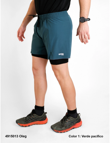 PANTALÓN CORTO RUNNING HOMBRE CON MALLA INTERIOR SPHERE OLEG