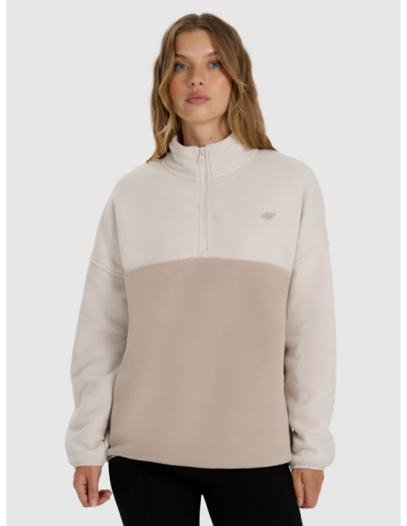 CANGURO POLAR MEDIA CREMALLERA 4F F421 MUJER