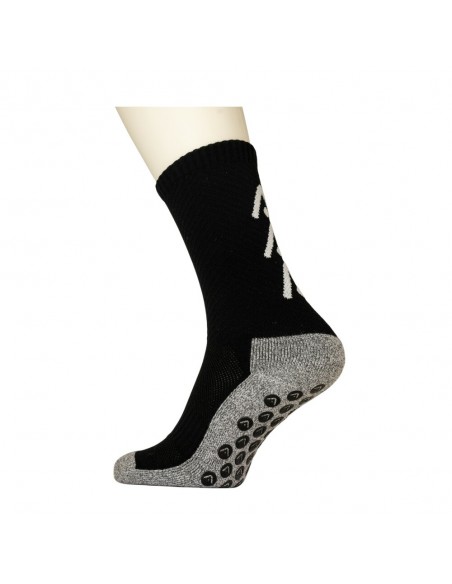 Pack Completo Espinilleras Fútbol ARTIZA negras, con Calcetines Antideslizantes ARTIZA negros, Medias Sujeta Espinilleras negras