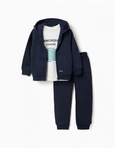 CONJUNTO TRES PIEZAS NIÑO ZIPPY
