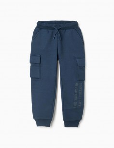 PANTALON ALGODON NIÑO ZIPPY CON BOLSILLOS CARGO