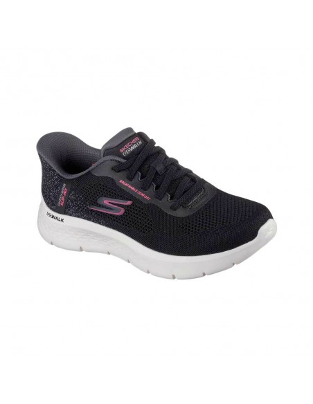 Calzado multideporte-Skechers GO WALK FLEX - SAFIYA 125503-BLK MUJER-NEGRO