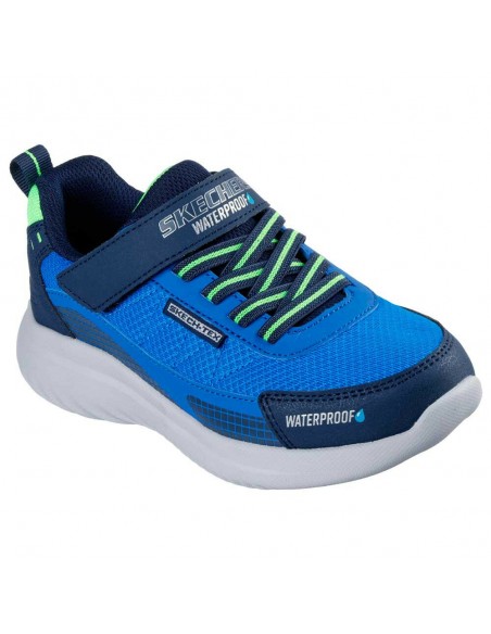 Calzado-SKECHERS BOUNDER 2.0-AQUA PACE-406341L-NVBL-NIÑO-AZUL MARINO