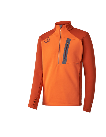 CAMISETA naranja TERNUA naranja PUNJAK 1/2 ZIP M 1208304-1355