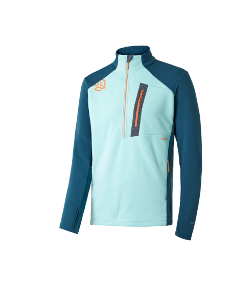 CAMISETA azul TERNUA azul media cremallera PUNJAK 1/2 ZIP M 1208304-4692