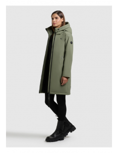 CAZADORA IMPERMEABLE MUJER YAAK4 VERDE