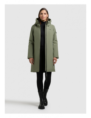 CAZADORA IMPERMEABLE MUJER YAAK4 VERDE