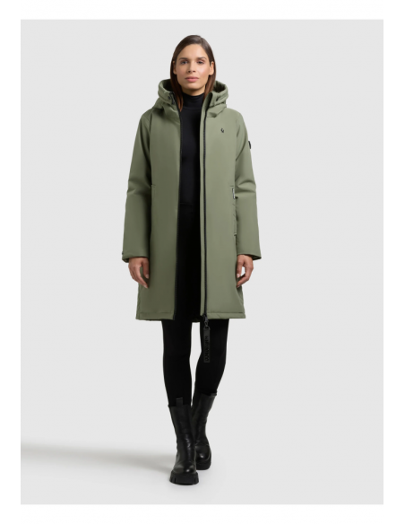 CAZADORA IMPERMEABLE MUJER YAAK4 VERDE