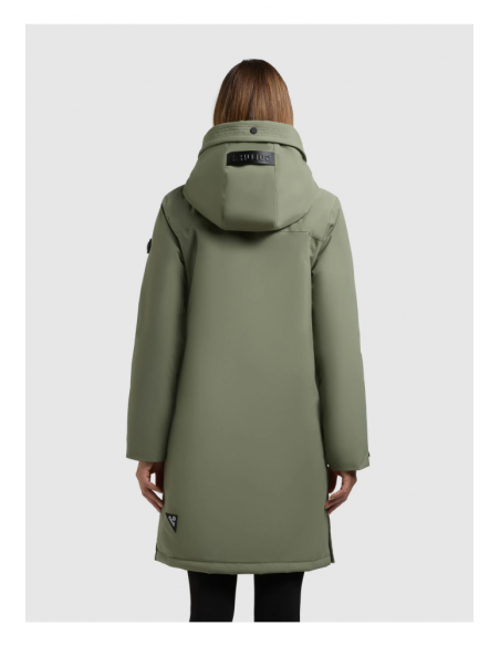 CAZADORA IMPERMEABLE MUJER YAAK4 VERDE