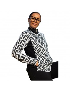 Chaqueta geometrica negra SLX negra mujer 258X4107-11