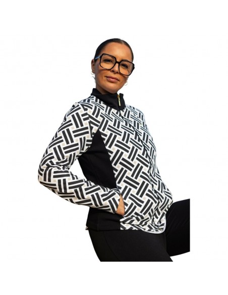 Chaqueta geometrica negra SLX negra mujer 258X4107-11