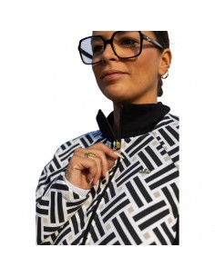 Chaqueta geometrica negra SLX negra mujer 258X4107-11 2