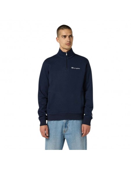 Sudadera Champion Half Zip Sweatshirt-221797-BS501-AZUL MARINO-HOMBRE