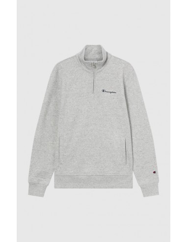 Sudadera Champion Half Zip Sweatshirt-221797-EM021-GRIS CLARO-HOMBRE