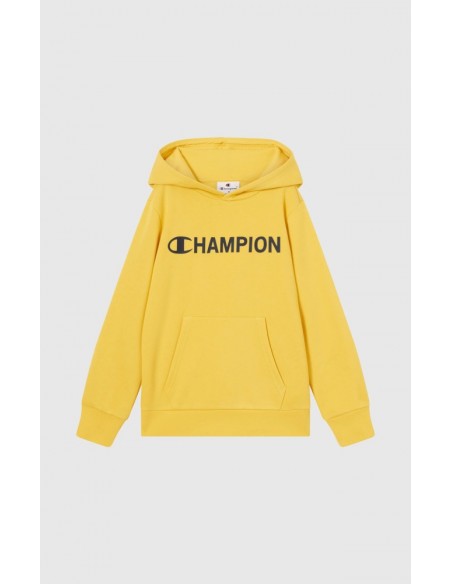 Sudadera Amarilla Champion Hooded Sweatshirt-307253-YS153-AZUL-BLANCO-NIÑO