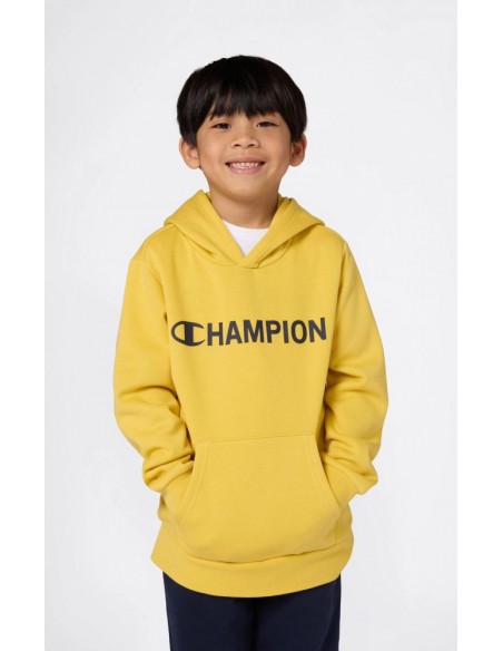 Sudadera Amarilla Champion Hooded Sweatshirt-307253-YS153-AZUL-BLANCO-NIÑO