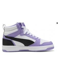 Bota Puma-Puma Rebound V6 Mid Jr-393831-33 -BLANCO LILA... 2