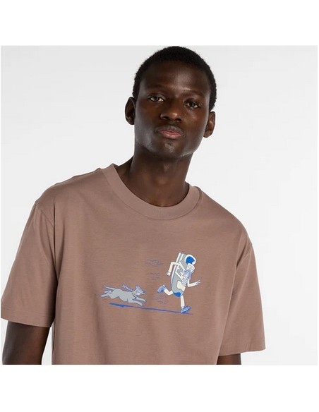 Camiseta NEW BALANCE NEW CH SS MT53937 EAS Marron