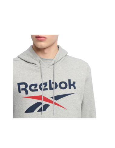 SUDADERA gris REEBOK TRENT 2 COL.LOGO HOODY...