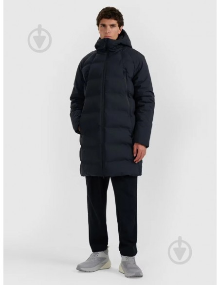 ABRIGO negro 4F REGULAR FIT KNEE LENGTH black 4FWAW25TTJAM0095-20S