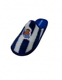 Zapatillas de estar en casa azul blanca Real Sociedad...