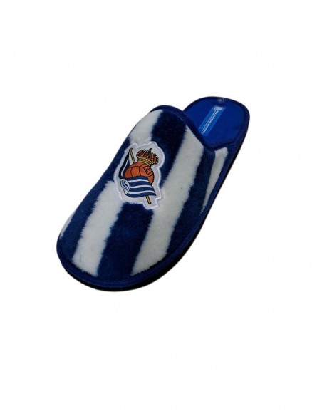 Zapatillas de estar en casa azul blanca Real Sociedad marpen azul