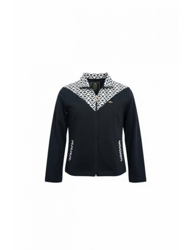 Chaqueta negra -blanca SLX black mujer