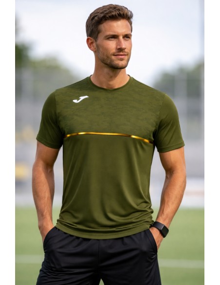 Camiseta manga corta Joma CAMISETA MANGA CORTA RECORD III CAQUI  104290-474