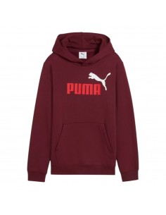 Sudadera granate PUMA ESS 2 COLOR logo hoodie FL 685822-96 2